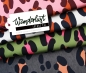 Preview: Albstoffe Sweat -Wanderlust Safari XXL grau